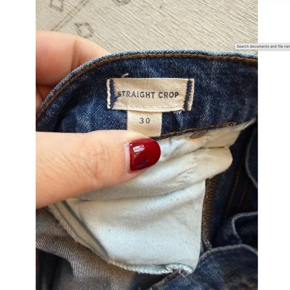 Madewell Straight Crop Jeans - Picture 3 of 5